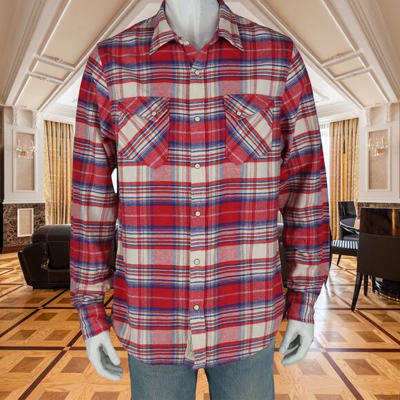 Denim & Supply Ralph Lauren Other - Ralph Lauren Denim & Supply Plaid Lumber Jack Flannel Western Snap Shirt L